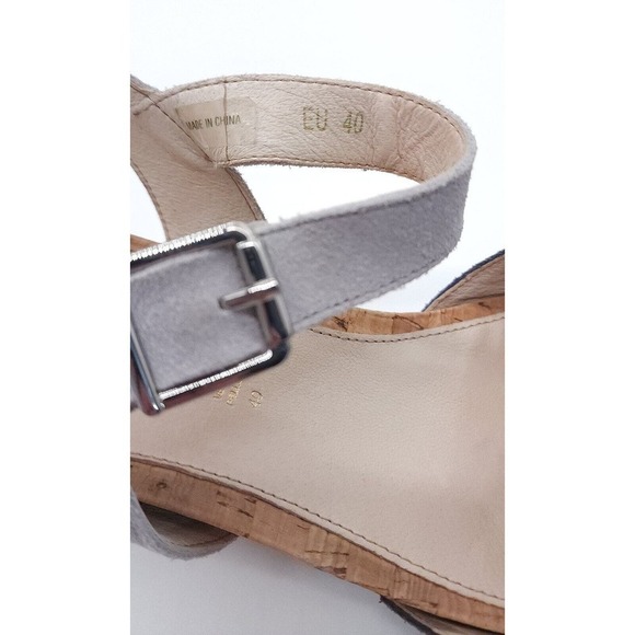 Stonefly Open Toe Strappy Wedge Cork Sandal Adjustable Women's Size 9 - Picture 5 of 12